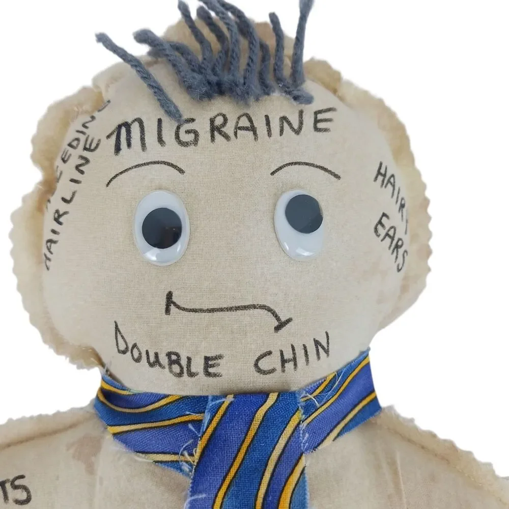 Over The Hill Voodoo Doll Handmade  Humorous Gag Gift Old Age Remedy